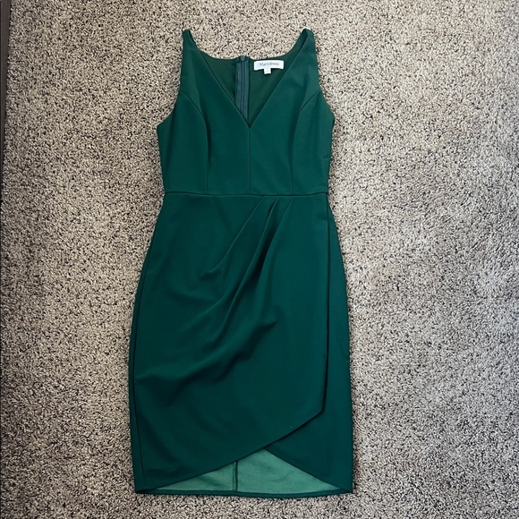 Manydress Dresses & Skirts - Manydress Size Small Elegant Asymmetrical Green Dress
